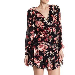 Joie 'Joada' Ruffle-Trim Floral Silk Print Dress